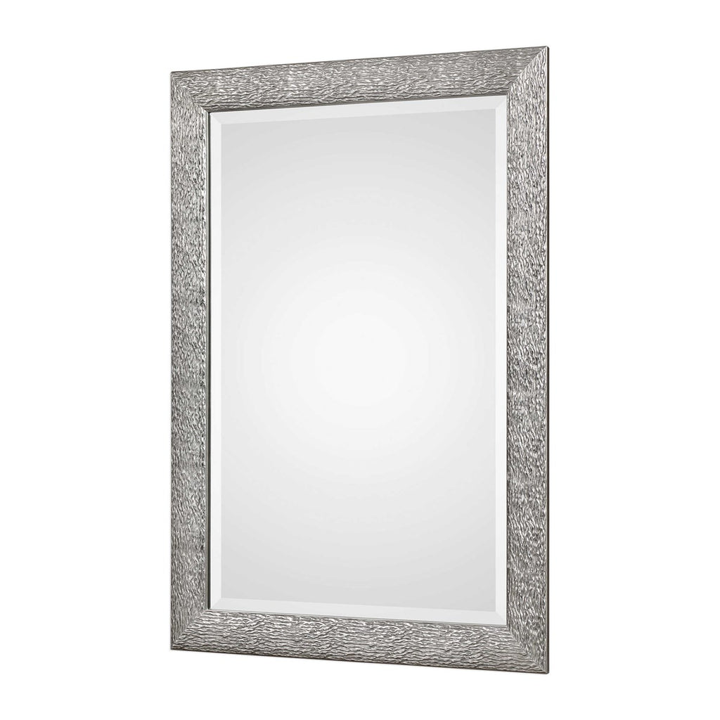 Mossley Metallic Silver Mirror - Bombay Mercantile