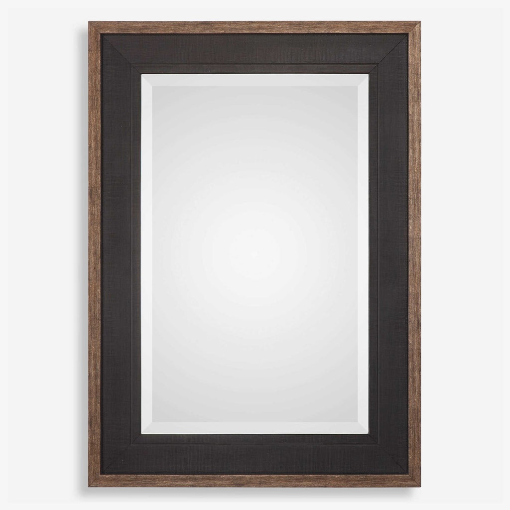 Staveley Rustic Black Mirror - Bombay Mercantile