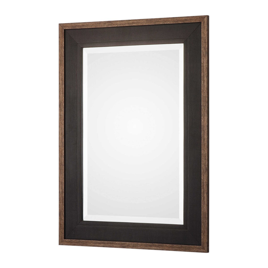 Staveley Rustic Black Mirror - Bombay Mercantile