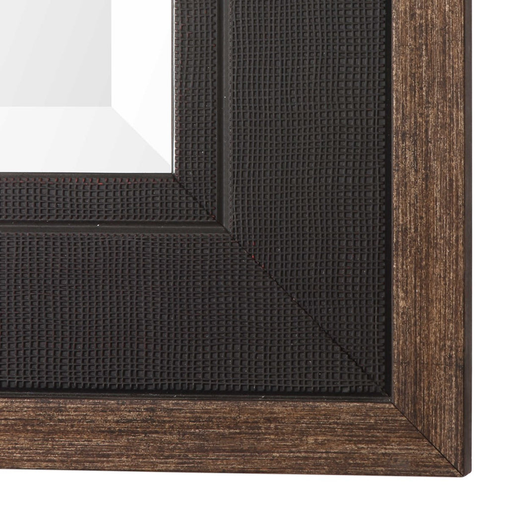 Staveley Rustic Black Mirror - Bombay Mercantile