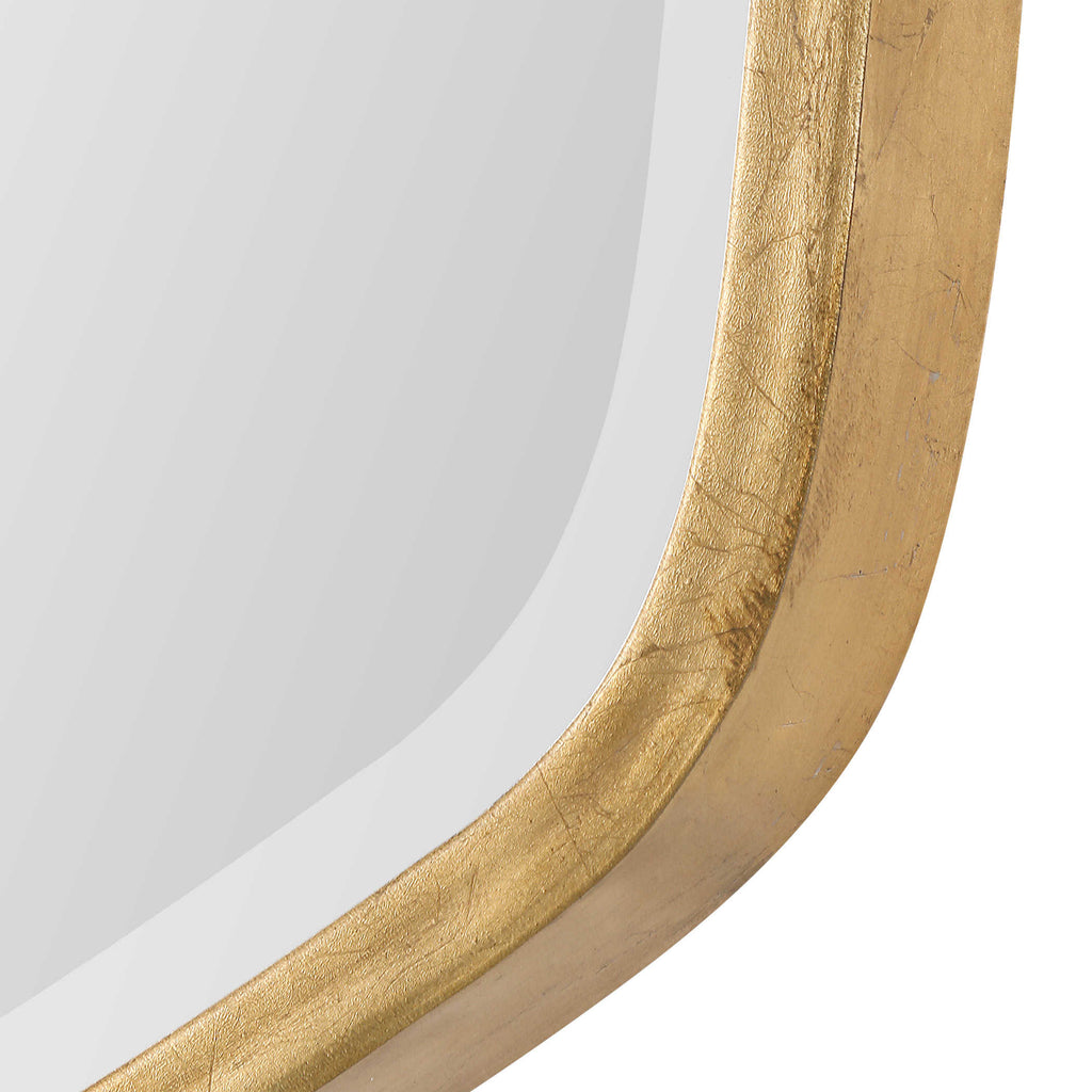 Duronia Antiqued Gold Mirror - Bombay Mercantile
