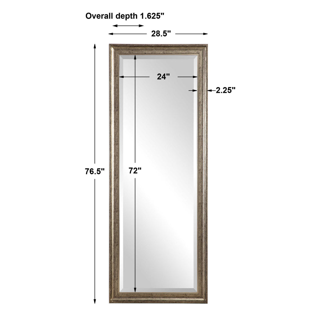 Aaleah Burnished Silver Mirror - Bombay Mercantile