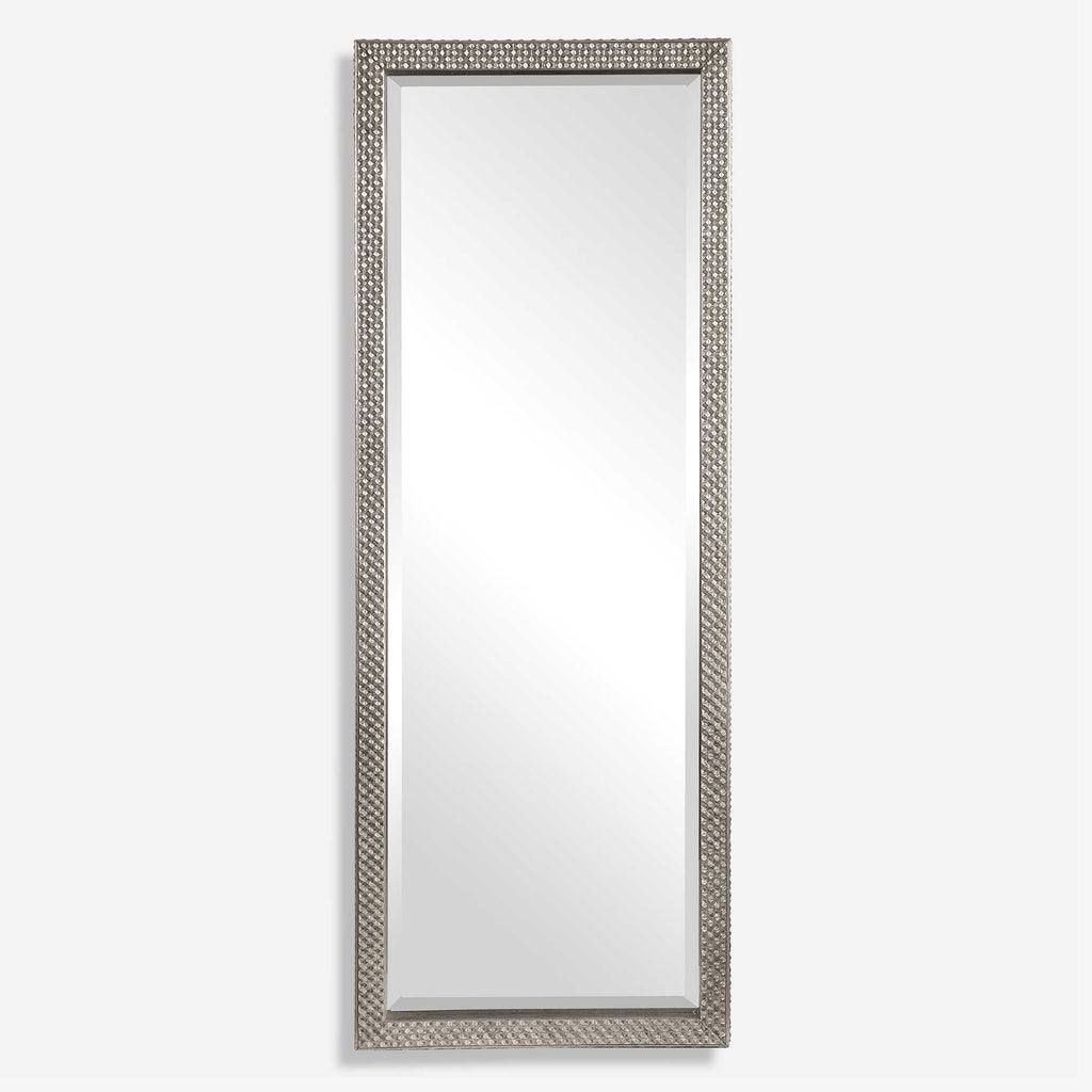 Cacelia Metallic Silver Mirror - Bombay Mercantile