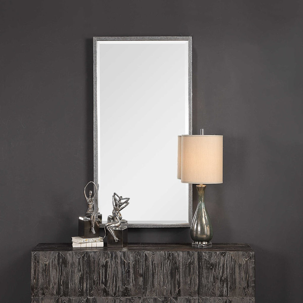 Gabelle Metallic Silver Mirror - Bombay Mercantile