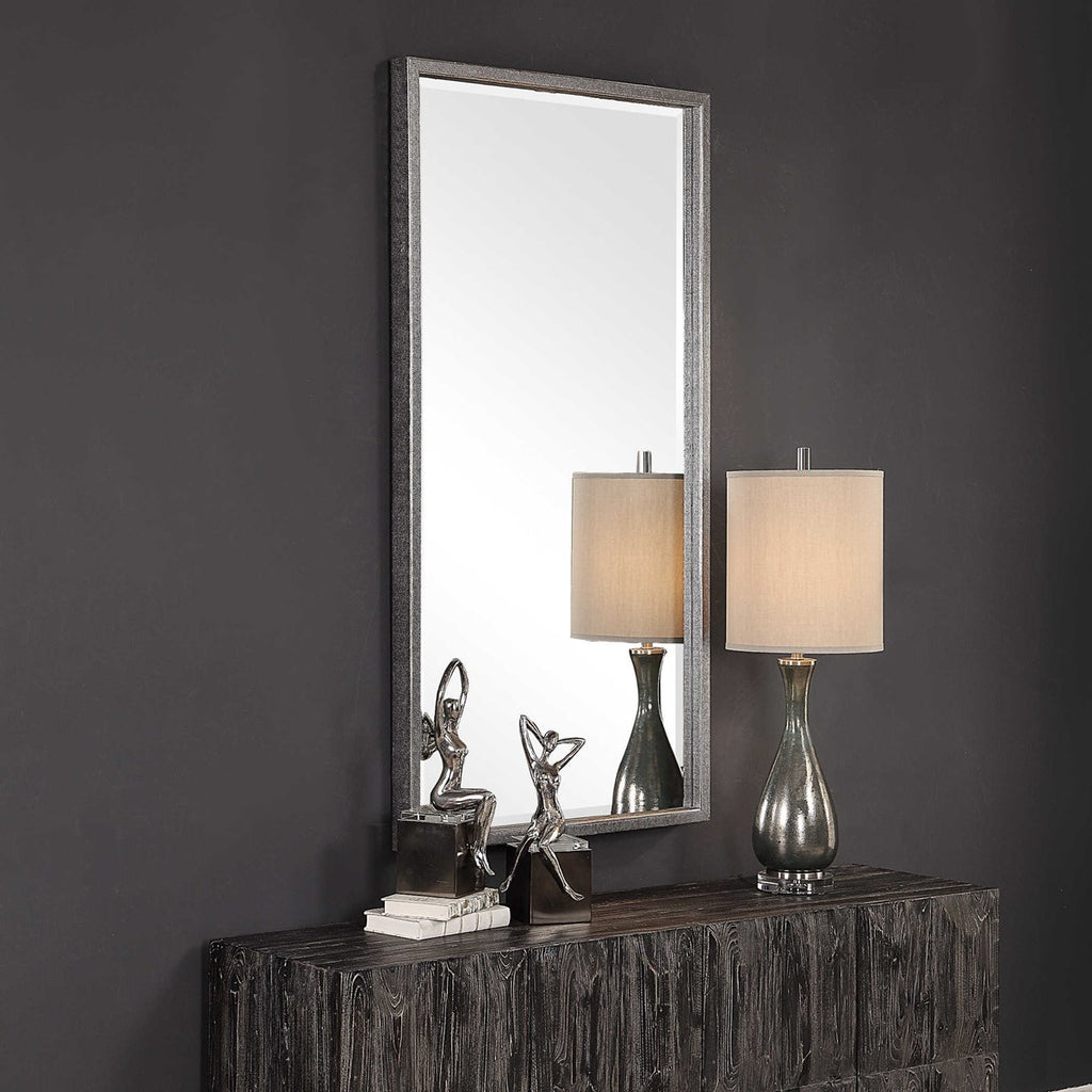 Gabelle Metallic Silver Mirror - Bombay Mercantile