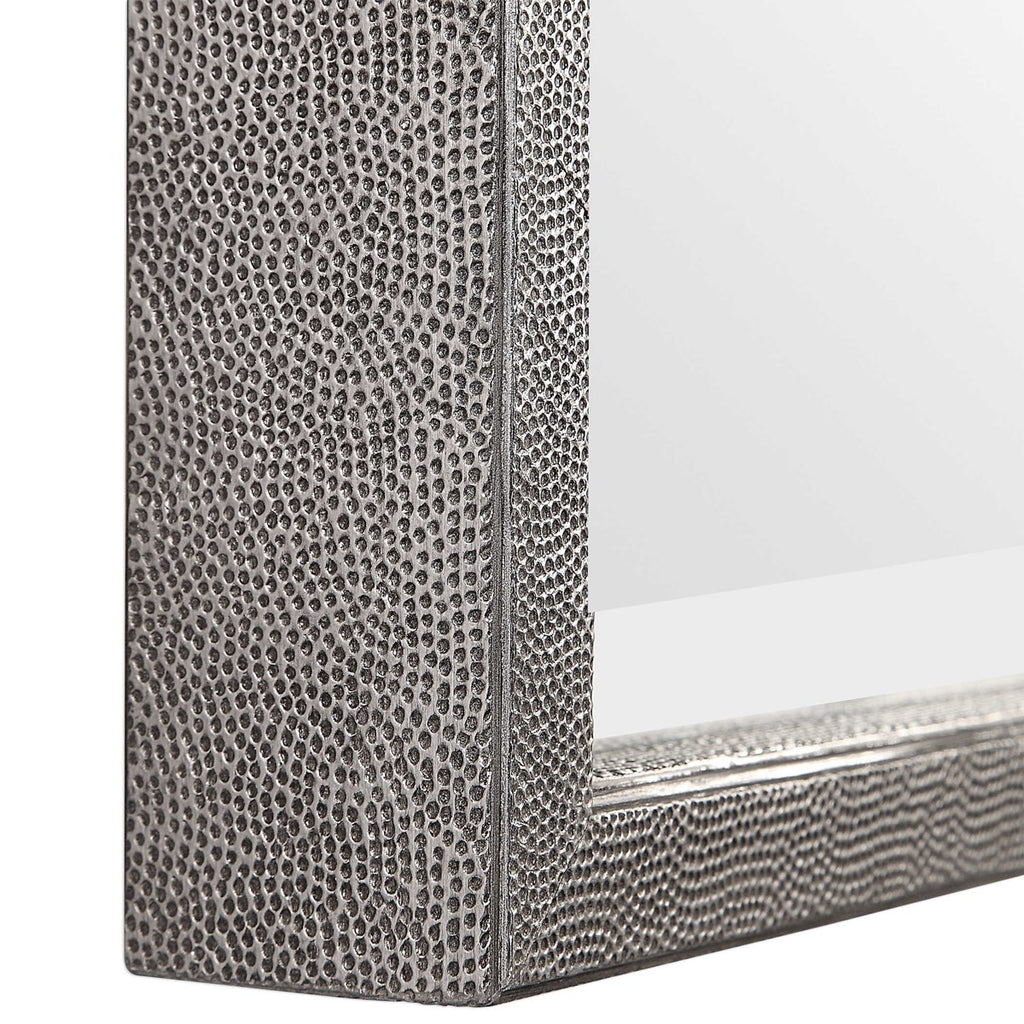 Gabelle Metallic Silver Mirror - Bombay Mercantile