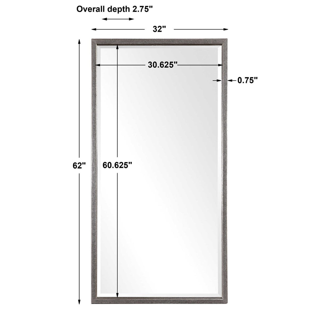 Gabelle Metallic Silver Mirror - Bombay Mercantile