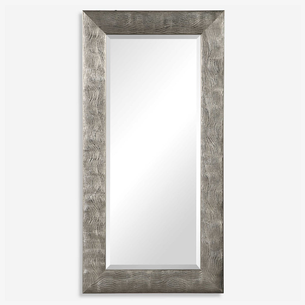 Maeona Metallic Silver Mirror - Bombay Mercantile