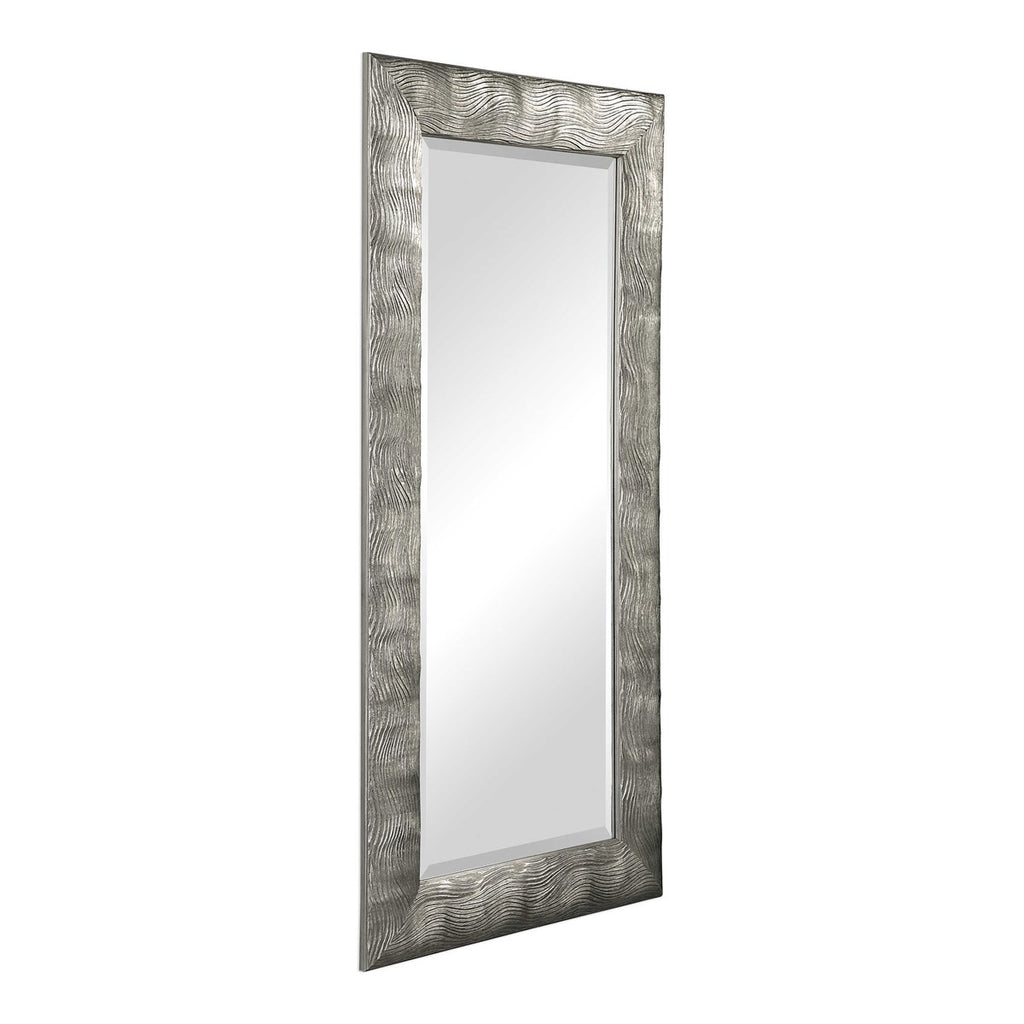 Maeona Metallic Silver Mirror - Bombay Mercantile