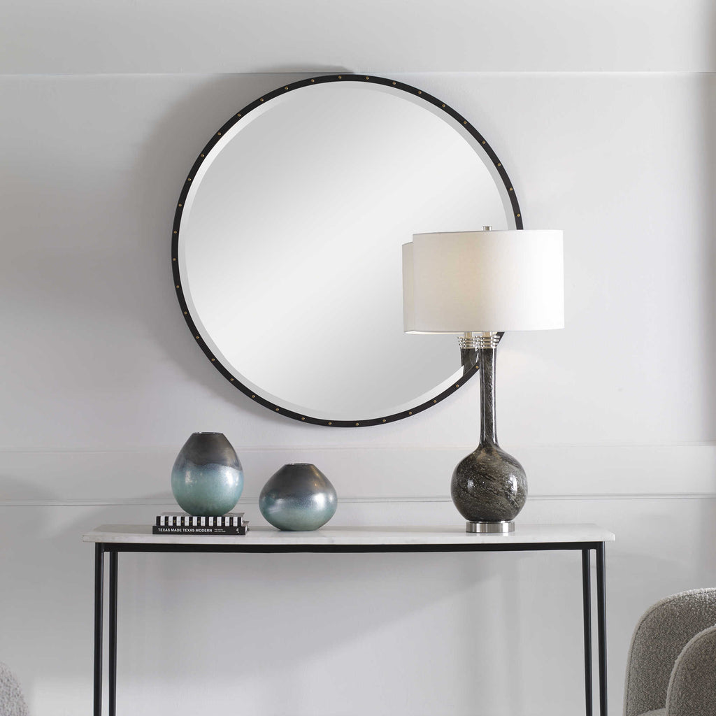 Benedo Round Mirror - Bombay Mercantile
