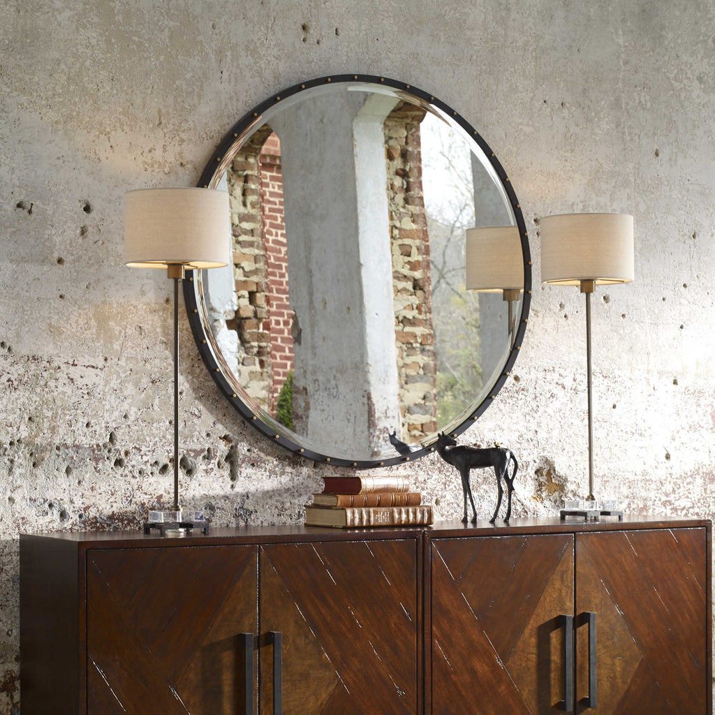Benedo Round Mirror - Bombay Mercantile