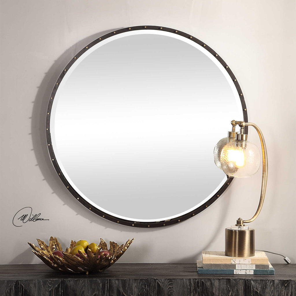 Benedo Round Mirror - Bombay Mercantile