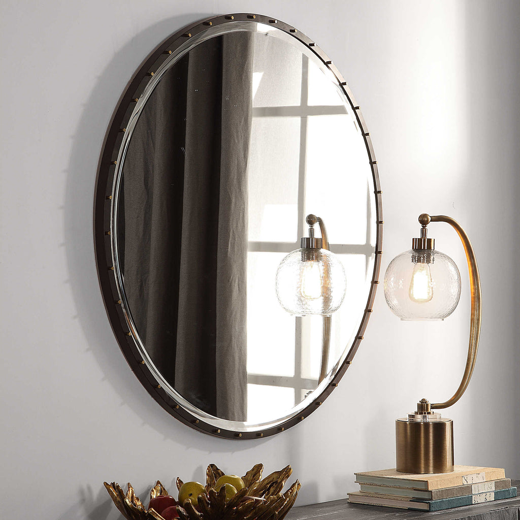 Benedo Round Mirror - Bombay Mercantile