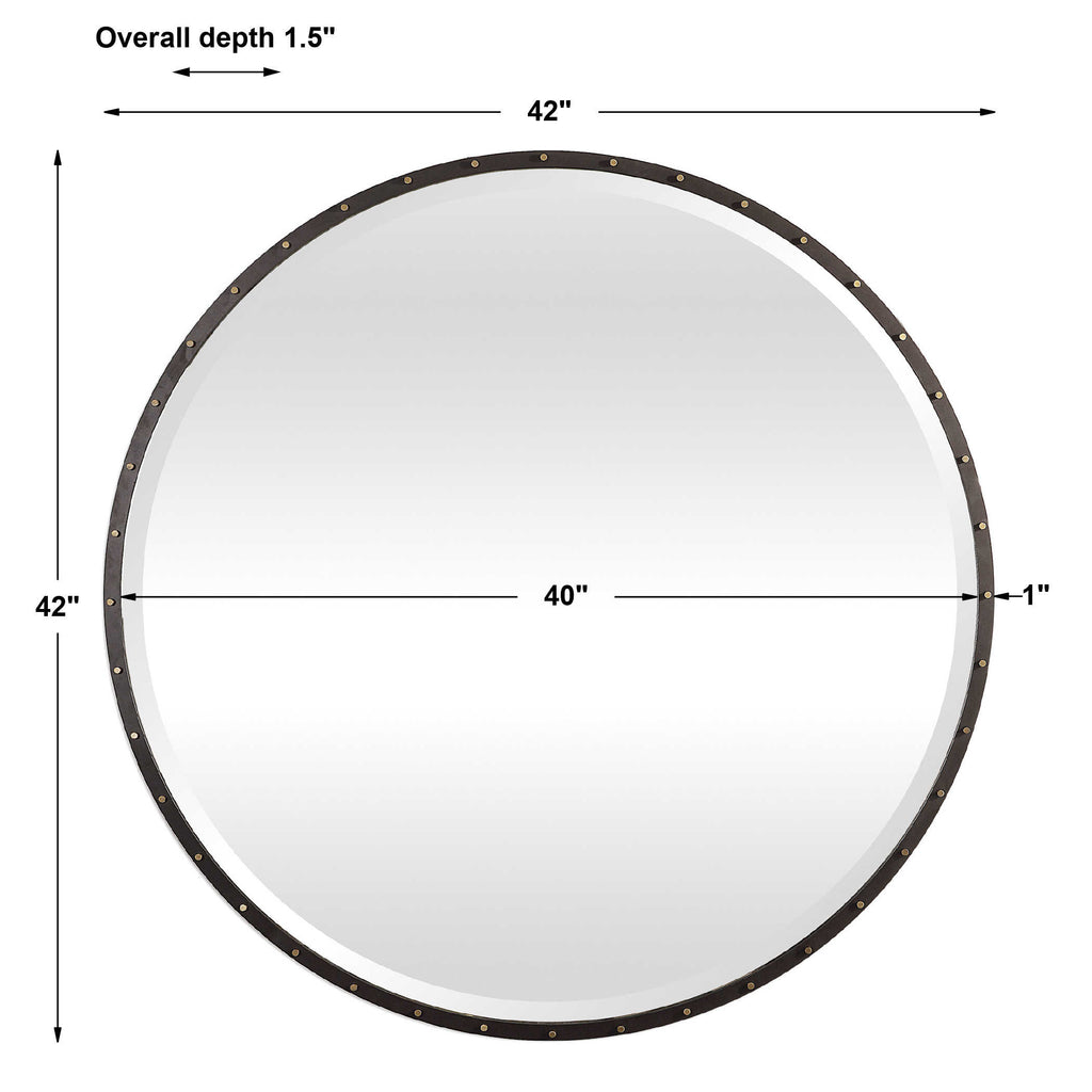 Benedo Round Mirror - Bombay Mercantile