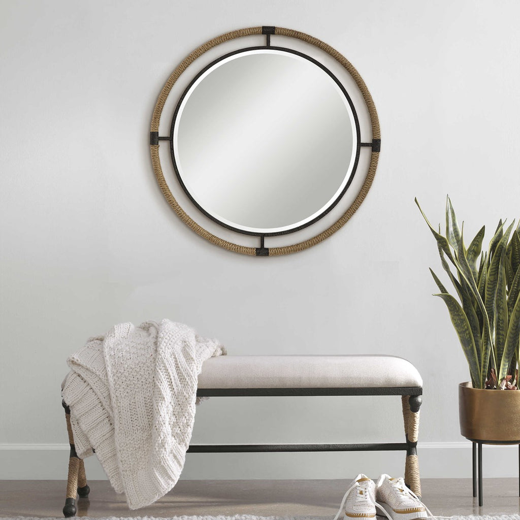 Melville Coastal Round Mirror - Bombay Mercantile