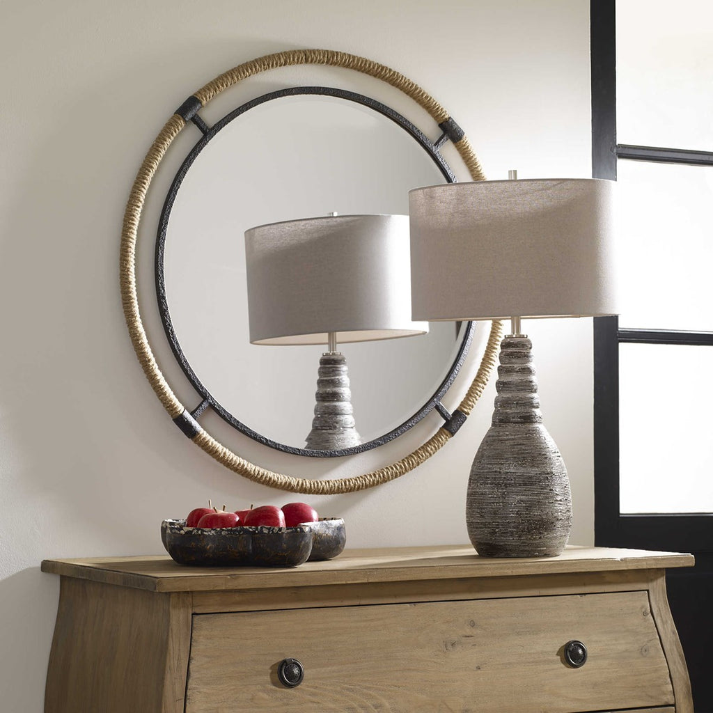 Melville Coastal Round Mirror - Bombay Mercantile