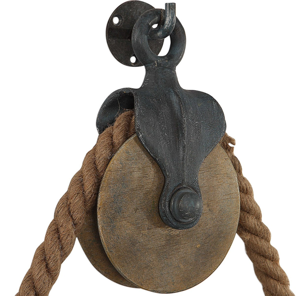 Melton Round Pulley Mirror - Bombay Mercantile