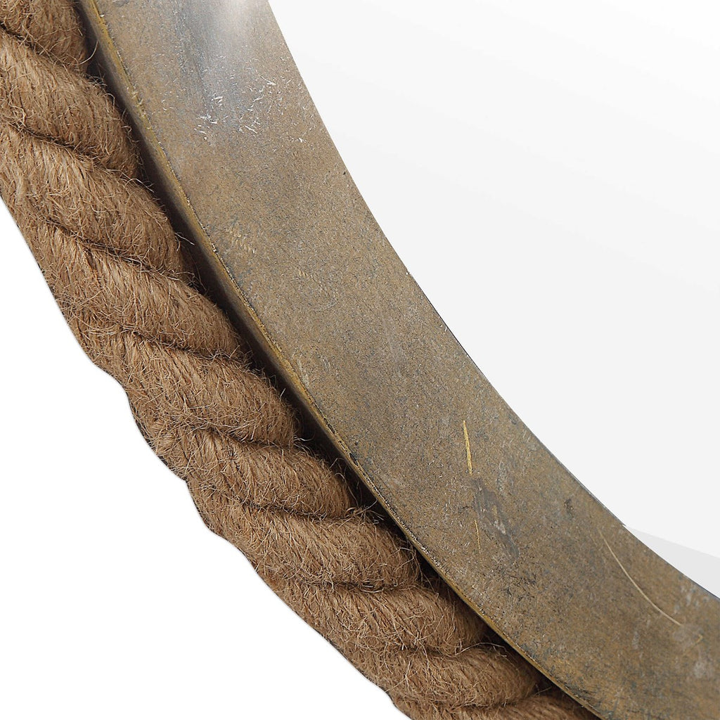 Melton Round Pulley Mirror - Bombay Mercantile