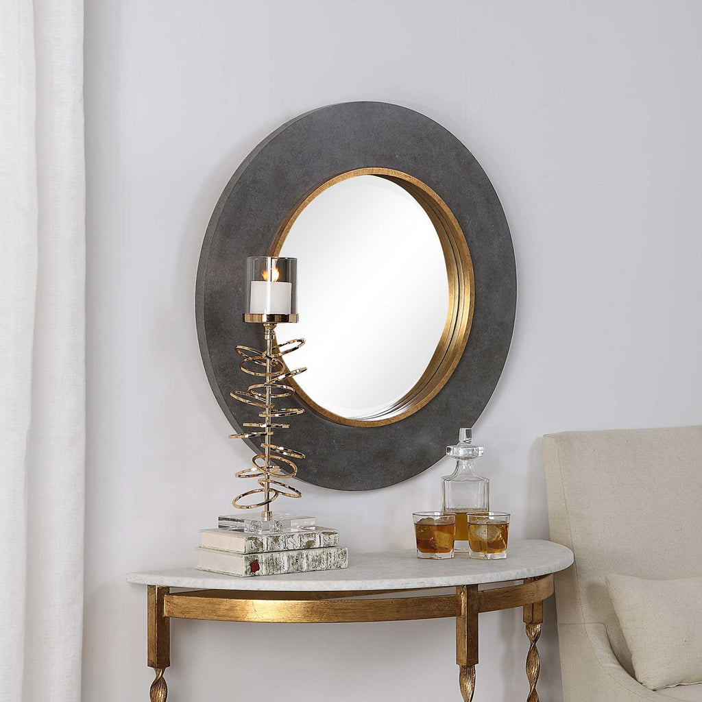 Saul Round Mirror - Bombay Mercantile