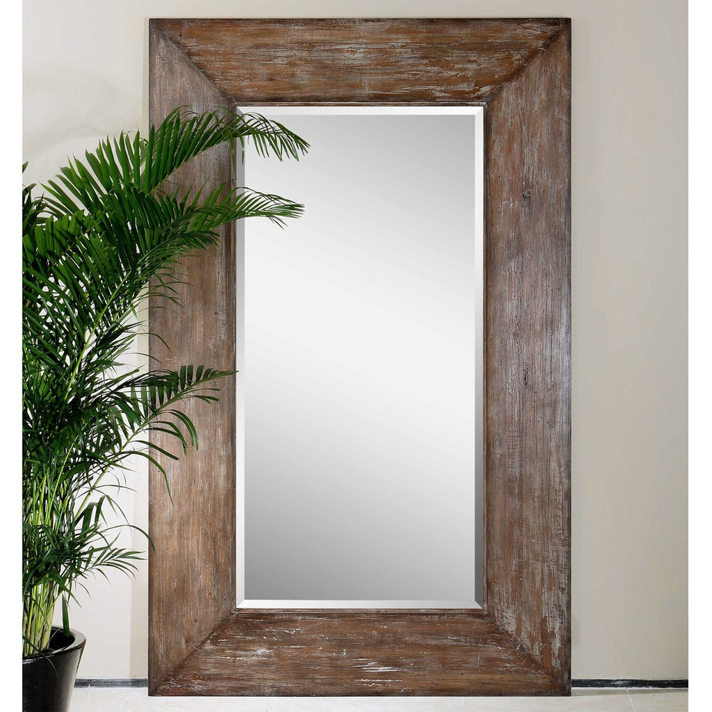 Langford Large Wood Mirror - Bombay Mercantile