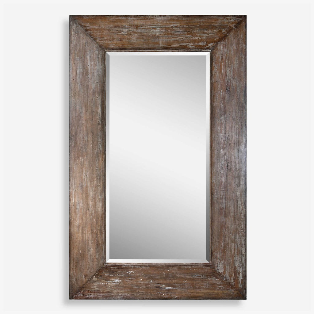 Langford Large Wood Mirror - Bombay Mercantile