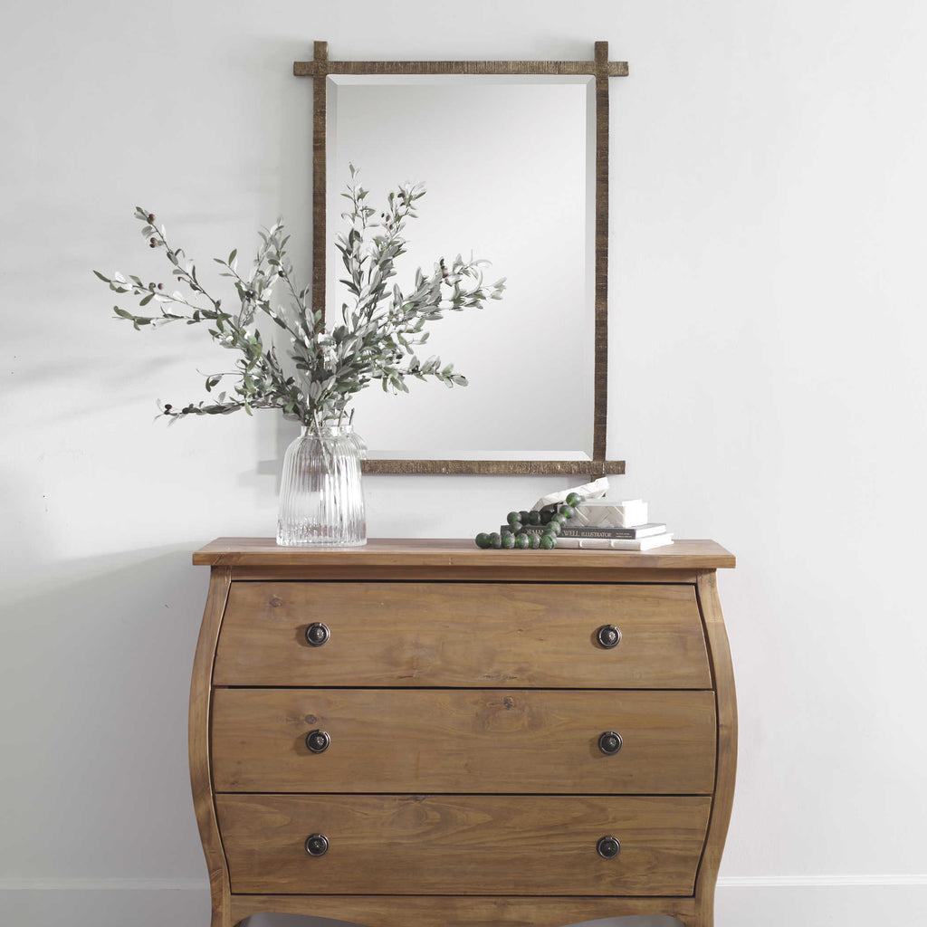 Abanu Gold Vanity Mirror - Bombay Mercantile