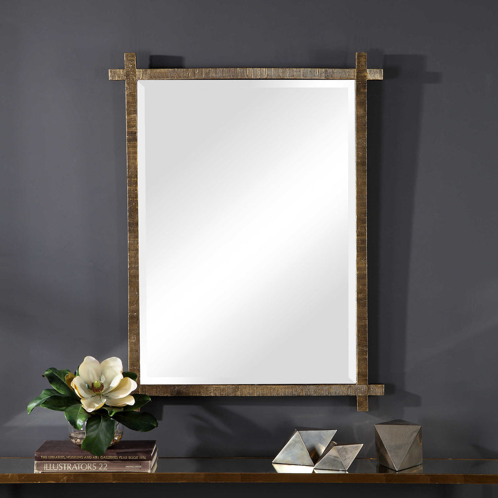 Abanu Gold Vanity Mirror - Bombay Mercantile