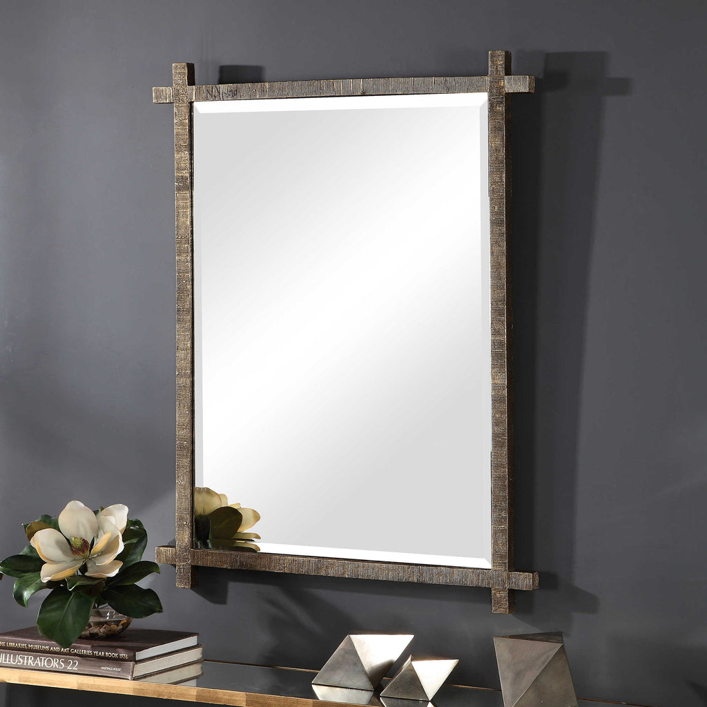 Abanu Gold Vanity Mirror - Bombay Mercantile