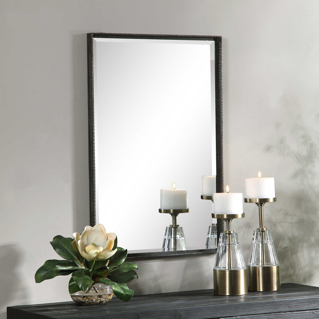Callan Iron Vanity Mirror - Bombay Mercantile