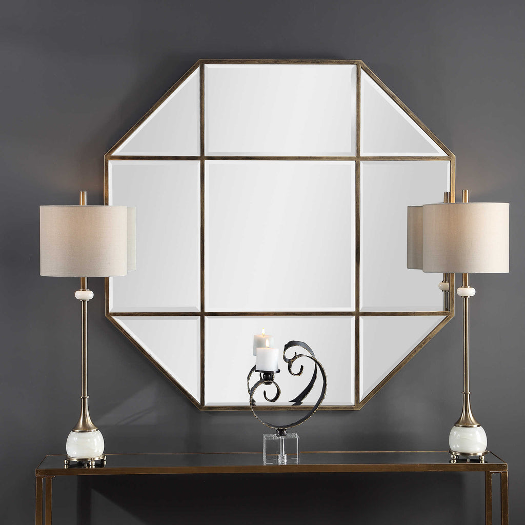 Daniella Octagon Mirror - Bombay Mercantile