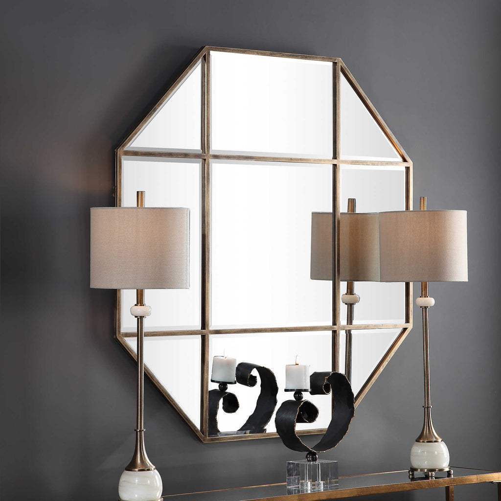 Daniella Octagon Mirror - Bombay Mercantile