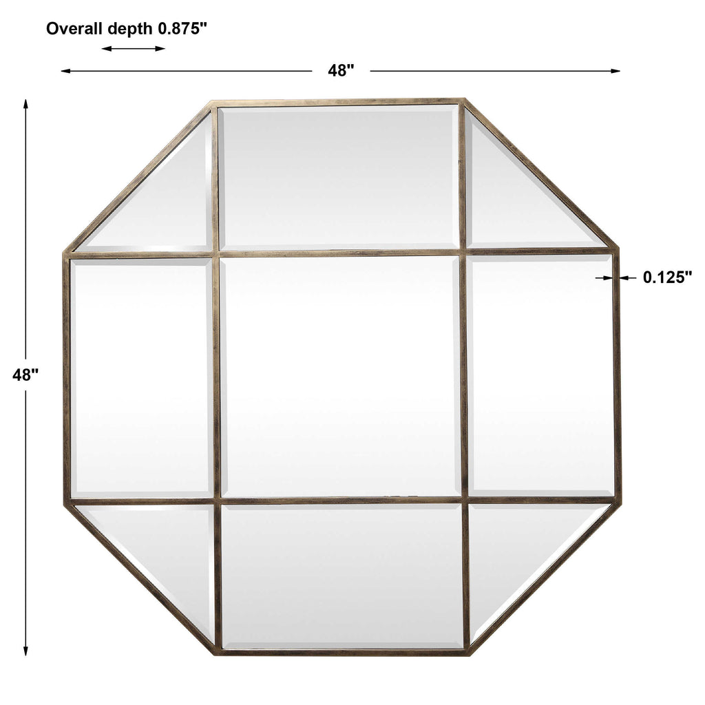 Daniella Octagon Mirror - Bombay Mercantile