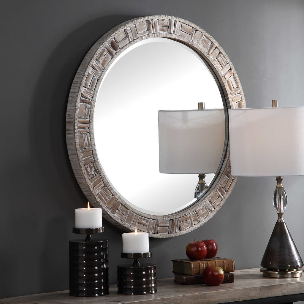 Del Mar Round Mirror - Bombay Mercantile