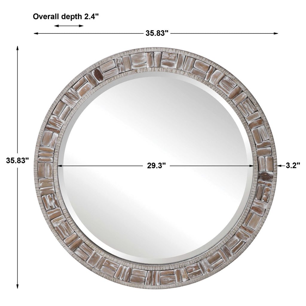 Del Mar Round Mirror - Bombay Mercantile