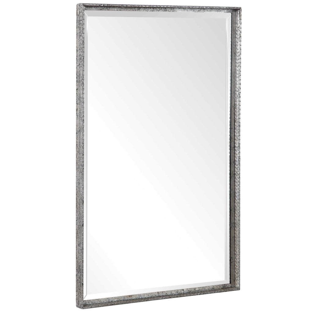 Callan Silver Vanity Mirror - Bombay Mercantile
