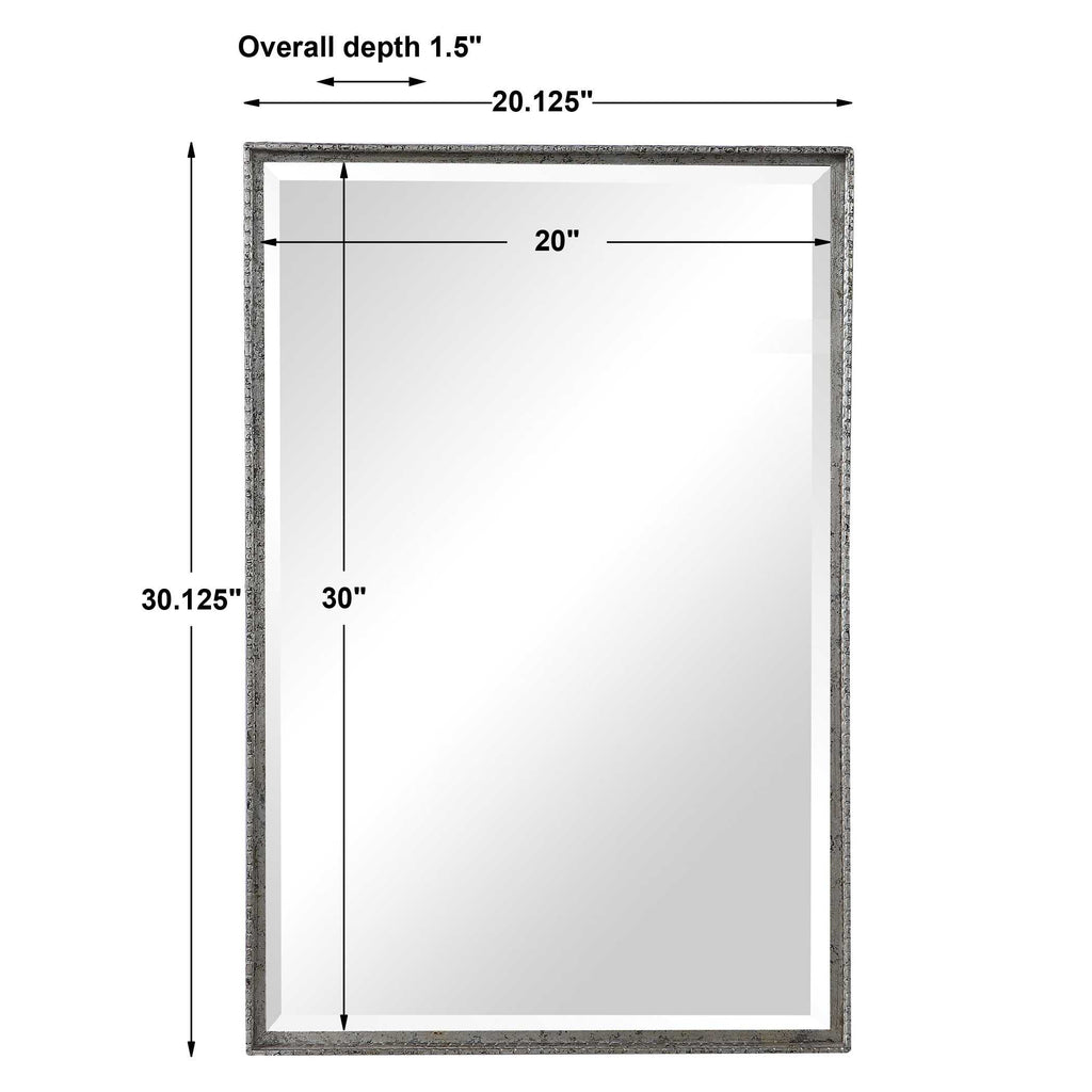 Callan Silver Vanity Mirror - Bombay Mercantile