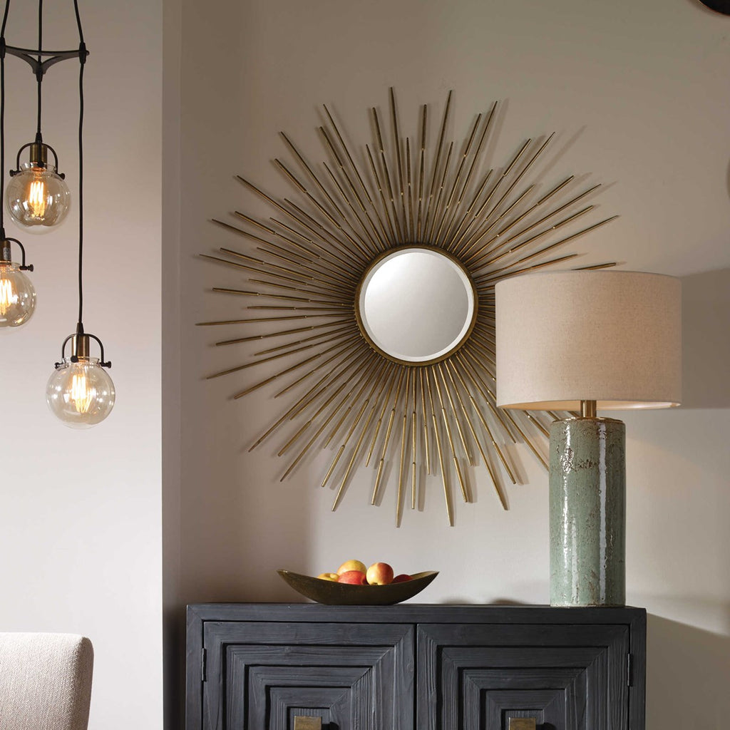 Golden Rays Starburst Mirror - Bombay Mercantile
