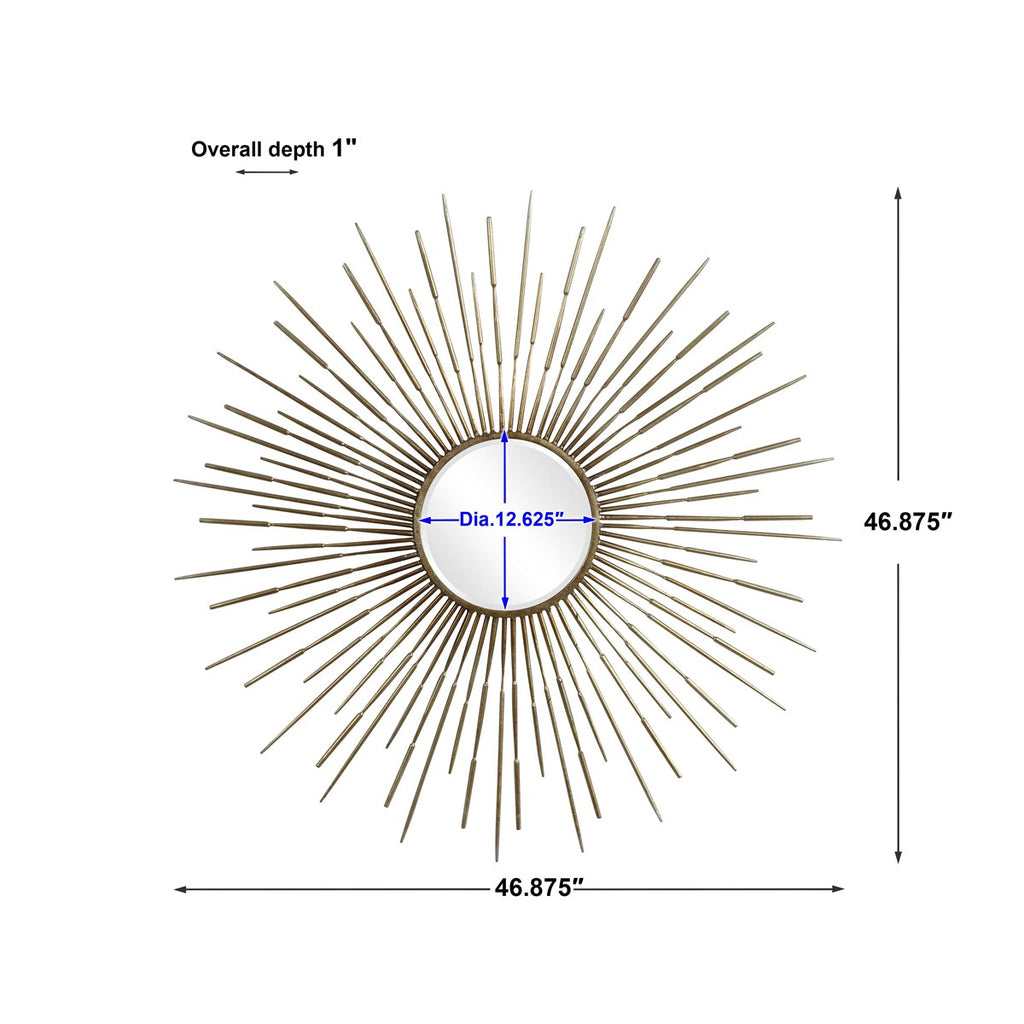 Golden Rays Starburst Mirror - Bombay Mercantile