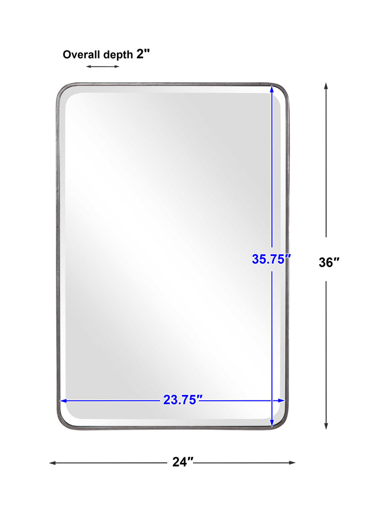 Aramis Silver Mirror - Bombay Mercantile
