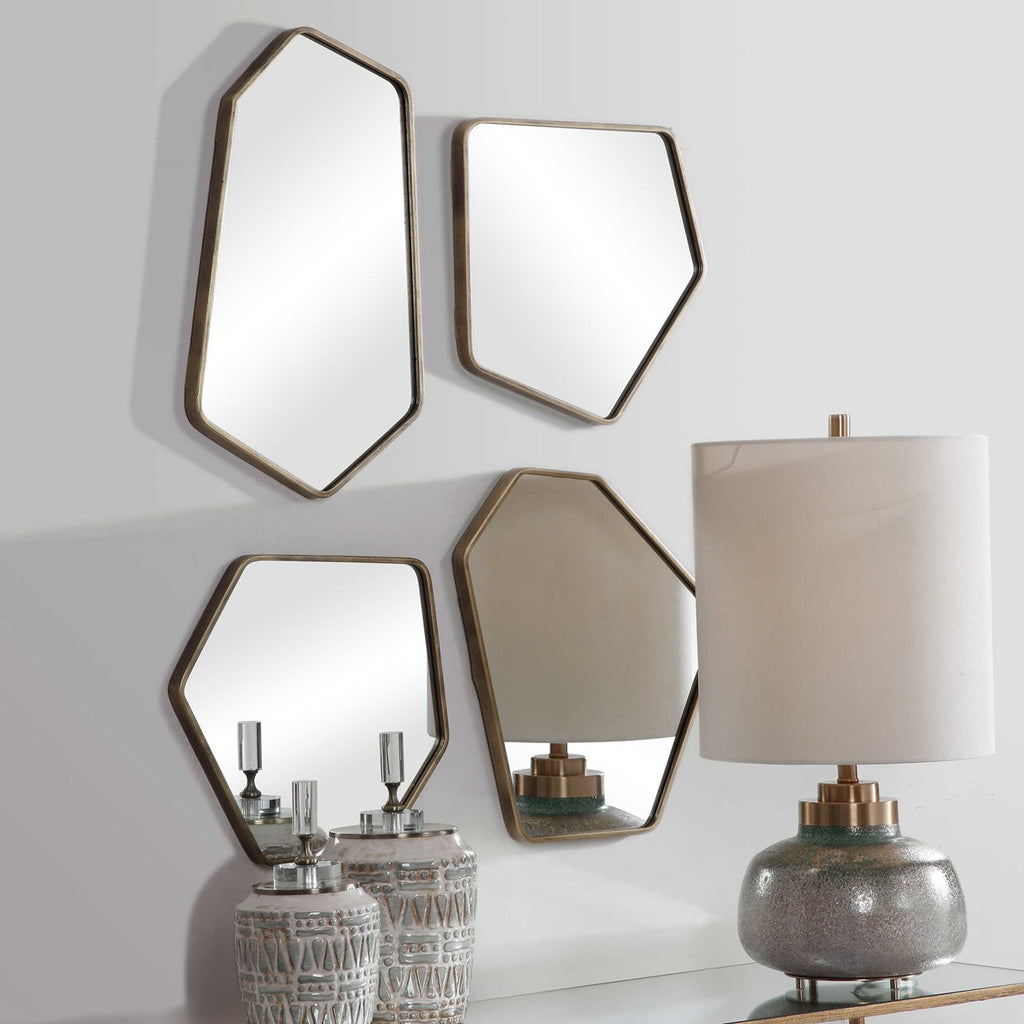 Linneah Modern Mirrors, Set of 4 - Bombay Mercantile