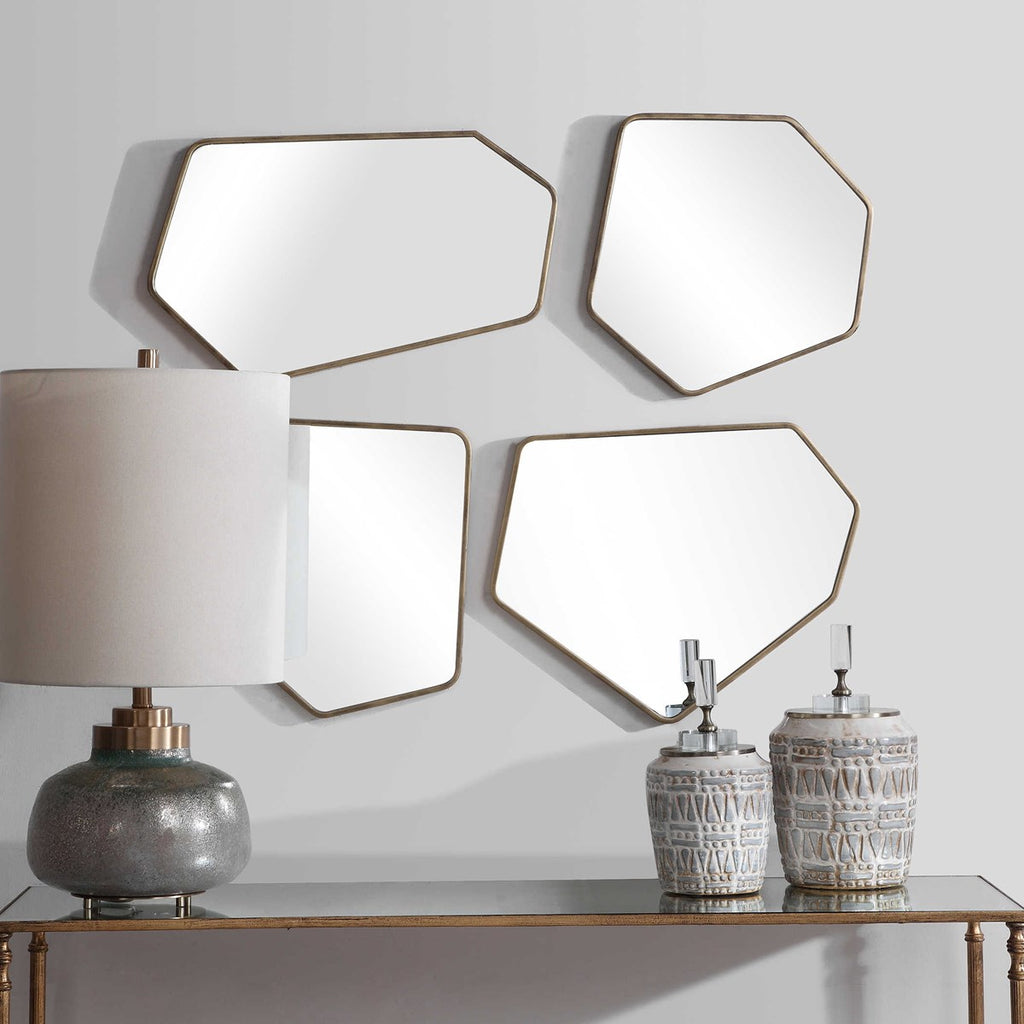 Linneah Modern Mirrors, Set of 4 - Bombay Mercantile