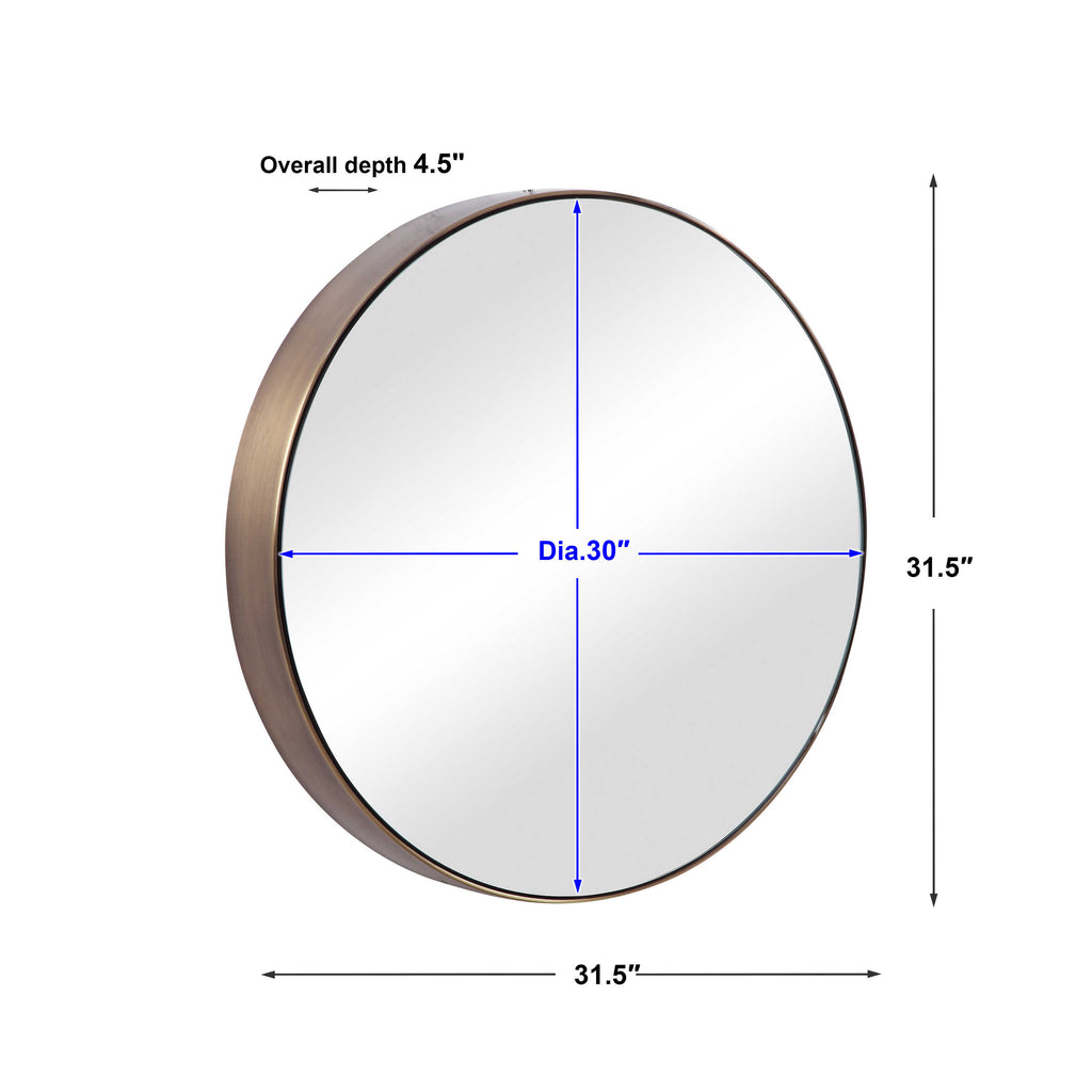 Coulson Modern Round Mirror - Bombay Mercantile