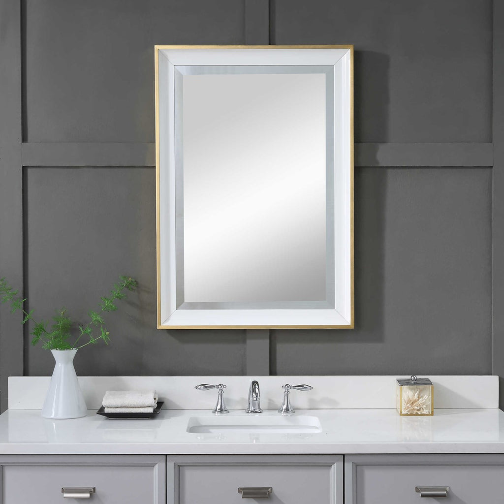 Gema White Mirror - Bombay Mercantile
