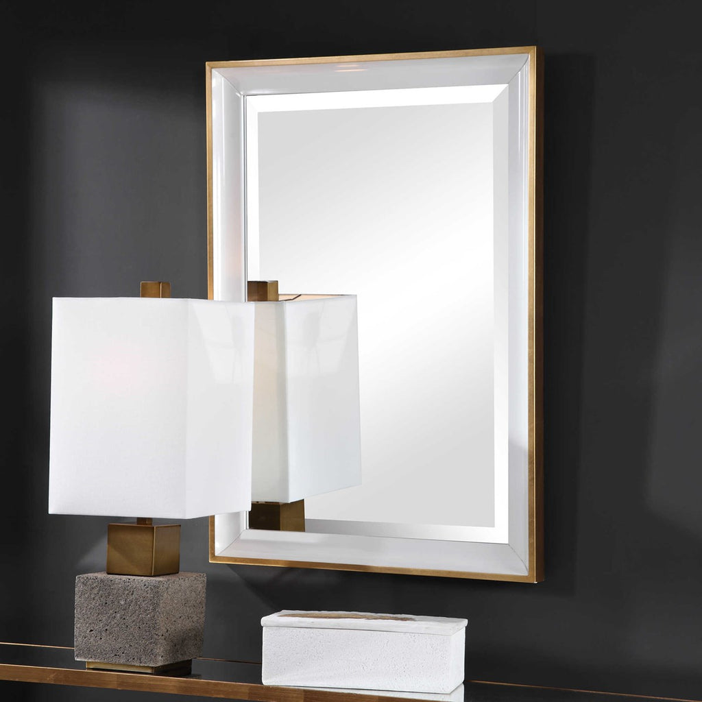 Gema White Mirror - Bombay Mercantile