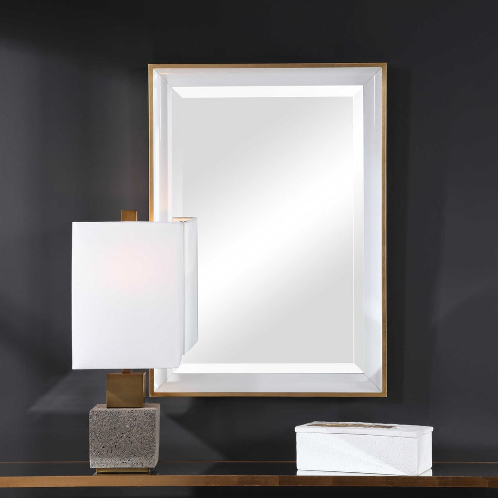 Gema White Mirror - Bombay Mercantile