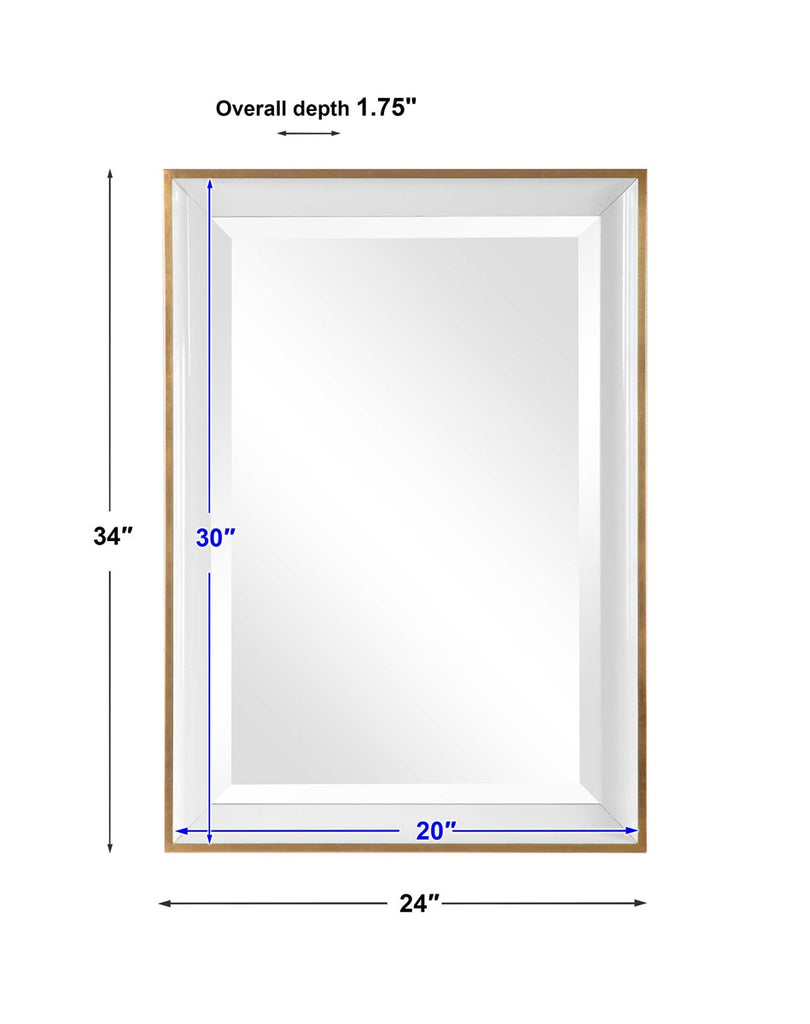 Gema White Mirror - Bombay Mercantile