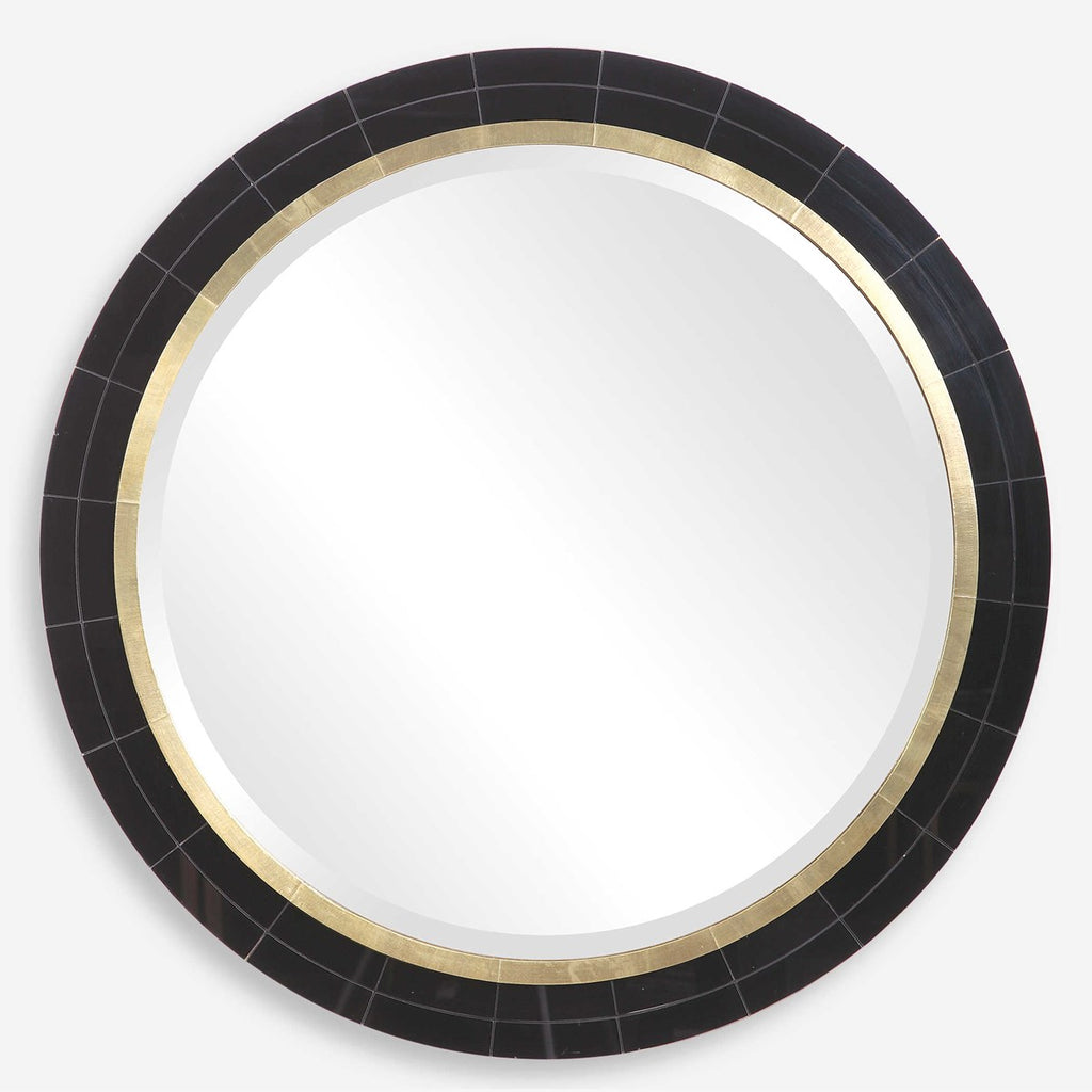 Nayla Tiled Round Mirror - Bombay Mercantile