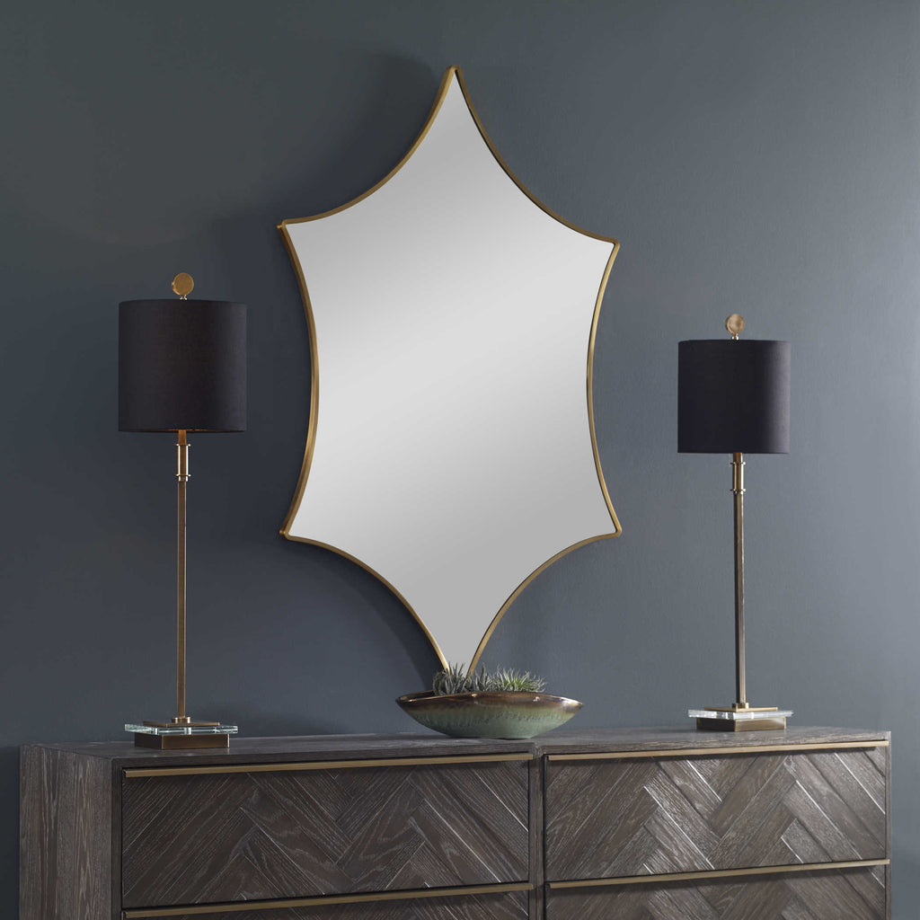 Aries Gold Mirror - Bombay Mercantile
