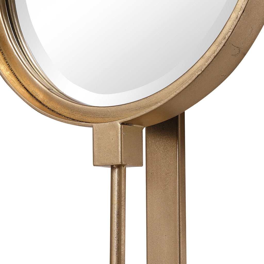 Button Gold Mirror - Bombay Mercantile