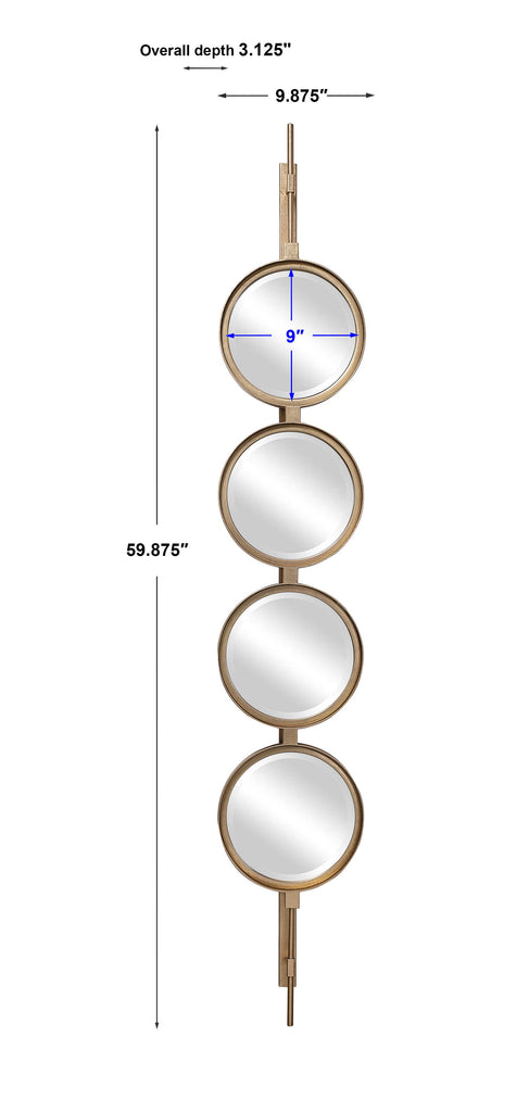 Button Gold Mirror - Bombay Mercantile